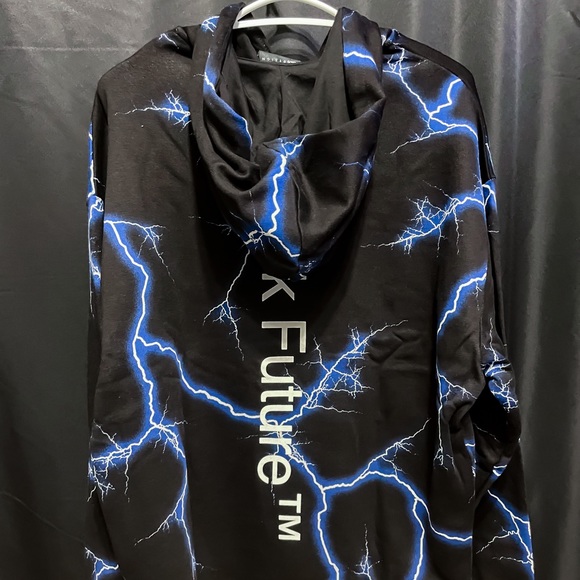 Blue Lightning hoodie Dark Future black (BRAND NEW) - Picture 3 of 3